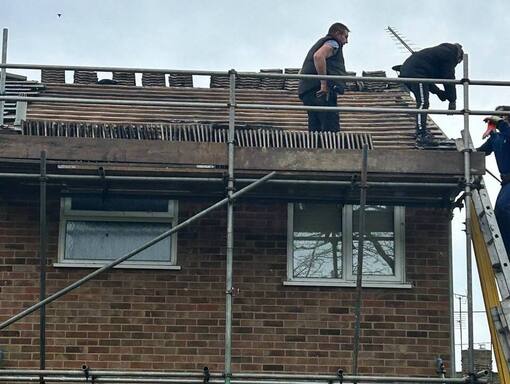 Hethersett Roofing Services 19 This is a photo of a roof being repaired in Hethersett. Installation carried out by Hethersett Roofing Services