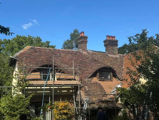 Hethersett Roofing Services 6 This is a photo of a roof being repaired in Hethersett. Installation carried out by Hethersett Roofing Services