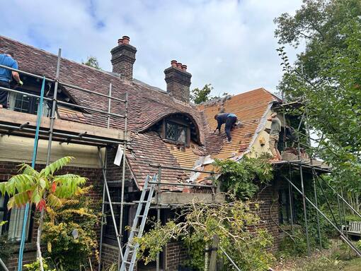 Hethersett Roofing Services 9 This is a photo of a roof being repaired in Hethersett. Installation carried out by Hethersett Roofing Services
